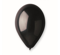 #BL Balony A80 pastel 9" - czarne 14/ 100 szt.