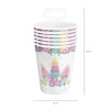 Kubek Jednorożec 220 ml 6 szt. Party Pal