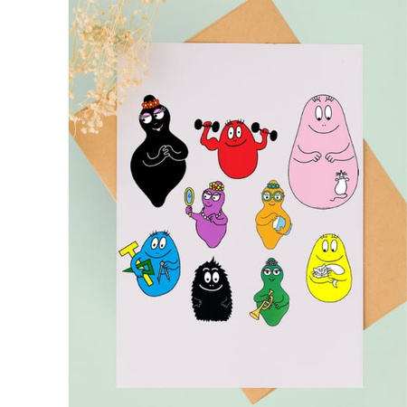 Wydruk jadalny opłatek na tort BARBAPAPA WZ.II