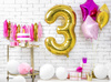 Balon foliowy Cyfra ''6'', 35cm, srebrny
