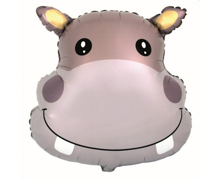 #BFK Balon foliowy 24" FX - Hipopotam (głowa), pakowany