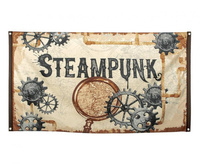 #DEGI Girlanda, banner Steampunk, rozm. 90 x 150 cm KK