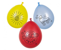 #BL Balony Disco Fever, 3 kolory, 6 szt.
