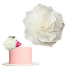 Dekoracja waflowa RÓŻA Pastella BIAŁA Rose Decor