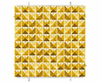 #DEI Panel dekoracyjny złoty 3D, przezroczyste tło, 30x30 cm/ 100 kwadratów