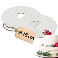 Dwustronny podkład między piętra tortu śr. 16 cm h 2 mm Julita