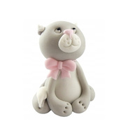 Figurka cukrowa na tort KOTEK SZARY 7 cm