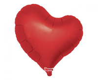 #BFK Balon Ibrex Hel, serce Sweet 14", Metallic Rubi Red, 5 szt.