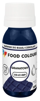 Barwnik do czekolady i mas tłustych GRANATOWY 18 ml Food Colours