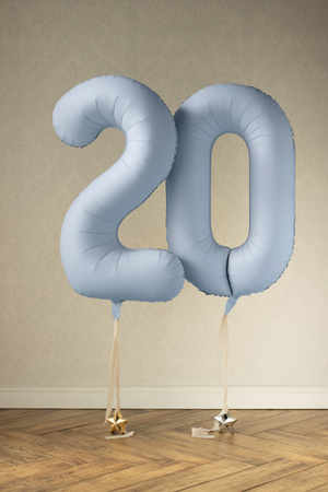 Balon foliowy Cyfra '7', 86cm, złoty