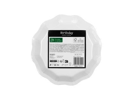Słomki plastikowe, 23 cm, błękitny (1 op. / 12 szt.)