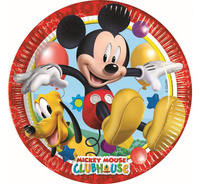 #ZTA Talerzyki papierowe - Playful Mickey, 23 cm, 8 szt. KK