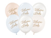 Balony 30 cm, Podkowy, alabastrowy (1 op. / 6 szt.)