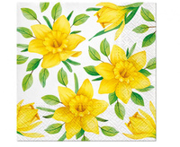 #ZSE Serwetki PAW wzorzyste Daffodils in Bloom 33x33 cm / 20 szt.