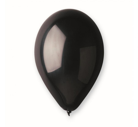 #BL Balony A80 pastel 9" - czarne 14/ 100 szt.
