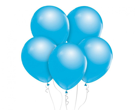 #BL Balony Beauty&Charm, metaliki jasnoniebieskie 12"/ 10 szt.