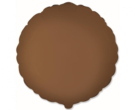 #BFK Balon foliowy 18" FX - Okrągły (matowy Choco Brown) KK
