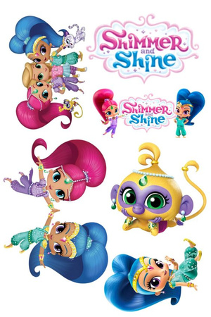 Opłatek na tort SHIMMER I SHINE WZ.II