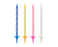 #SU Świeczki urodzinowe - 6 cm, 24/12 szt. (produkt pakowany w display)