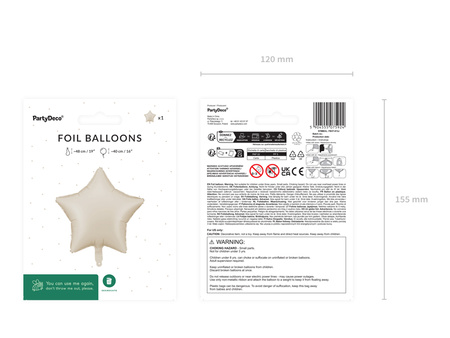 Balon foliowy Cyfra '9', 86cm, granat