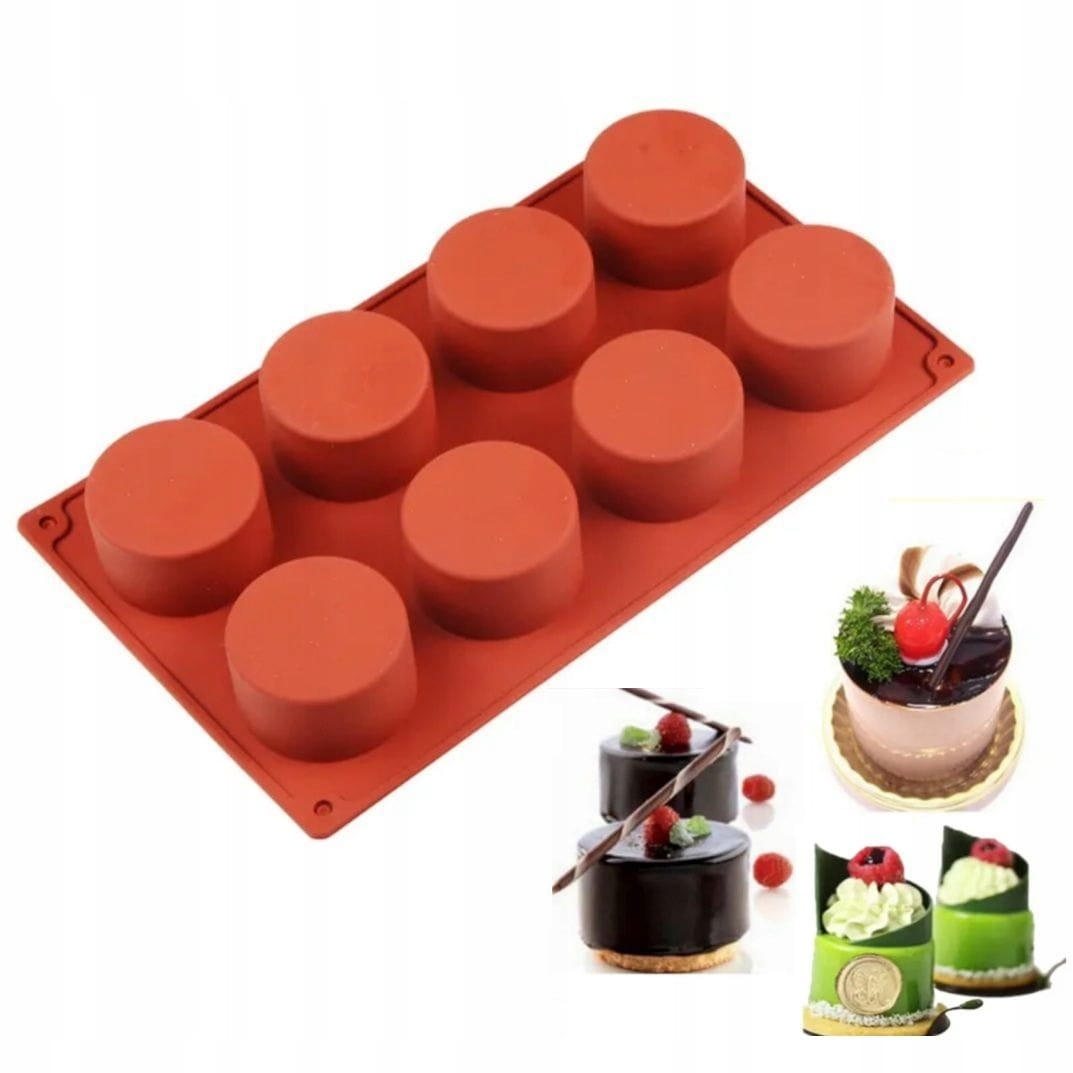 Forma silikonowa WALEC 29x17 cm 8 gniazd widok ogólny