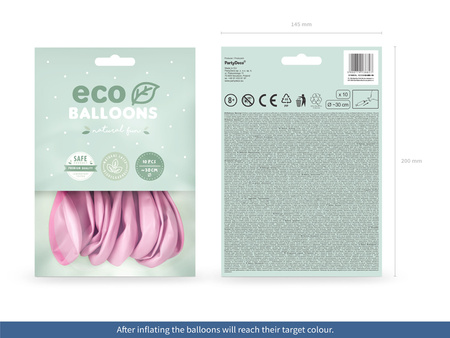 Balony Eco 26cm pastelowe, zielona trawa (1 op. / 10 szt.)