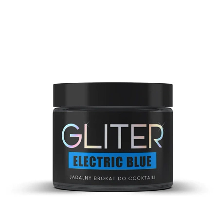 Jadalny brokat do napojów Gliter Electric Blue NIEBIESKI