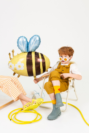 Balon foliowy Pudel, 119x108 cm, mix