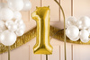 Balon foliowy Cyfra ''3'', 72cm, srebrny