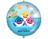 #BFK Balon foliowy 18" "Baby Shark fun in the sun"