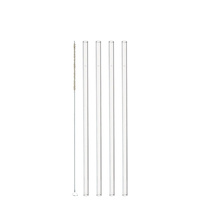 Zestaw 4 słomek szklanych 23cm CIAO