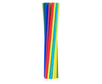 #ZSŁ Rurki (słomki) pap. tęczowy mix, 6x197mm / 250 szt.