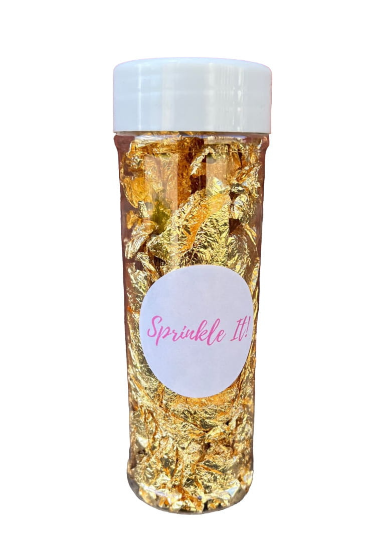 Złote płatki do dekoracji Sprinkle It! w opakowaniu 2g
