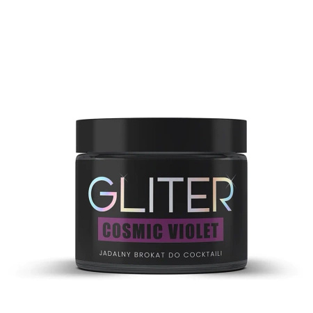 Jadalny brokat do napojów Gliter Cosmic Violet FIOLETOWY