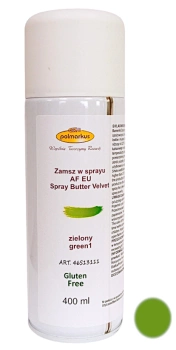 Zamsz cukierniczy w sprayu ZIELONY 400 ml Polmarkus LESEPIDADO
