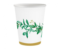 #ZKU_GD Kubeczki pap. Celebrate (listki), 250 ml/ 6 szt.