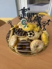 Topper na tort HAPPY BIRTHDAY PIŁKARZ BRAMKA GOL
