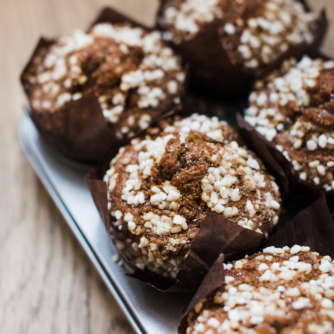 Papilotki do muffinek tulipan brązowe – przekrój i szczegóły wykonania
