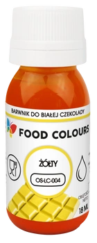 Barwnik do czekolady i mas tłustych ŻÓŁTY 18 ml Food Colours