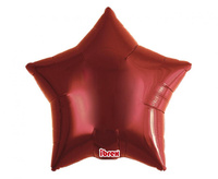 #BFK Balon Ibrex Hel, gwiazda 15", Premium Metallic Red, 5 szt.