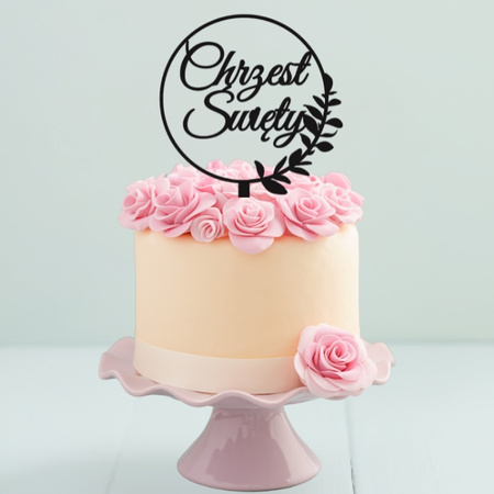 Topper na tort CHRZEST ŚWIĘTY WZ.III