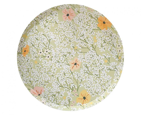 #ZTA Talerzyki papierowe Floral, okrągłe, 25 cm, 8 szt.
