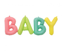#BFK Balon foliowy napis BABY, 85x29 cm KK
