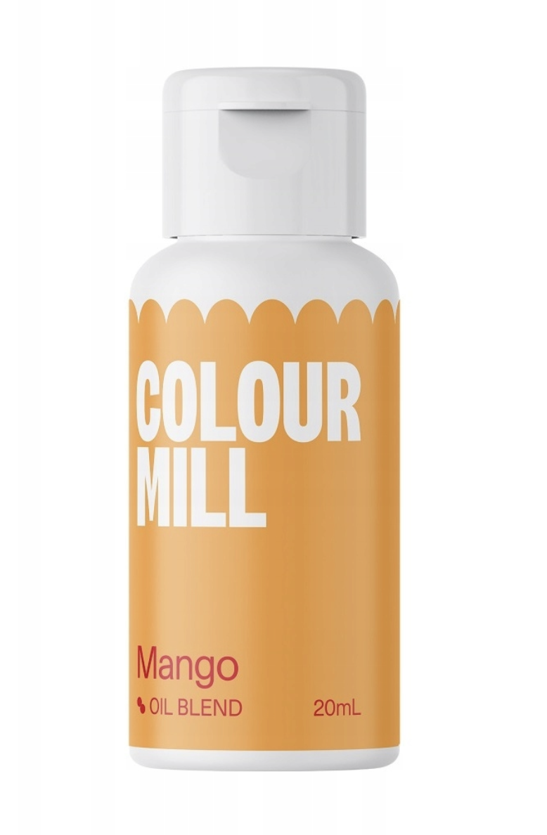 Barwnik olejowy Colour Mill MANGO – opakowanie i kolor