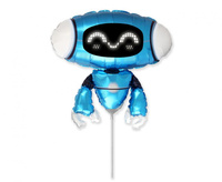 #BFK Balon foliowy 14" FX - Robot Blue, niepakowany