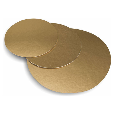Cienki podkład pod ciasto ZŁOTY Ø 30 cm 10 szt.