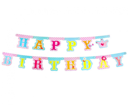 #DEGI Girlanda "Księżniczka - Happy Birthday" KK