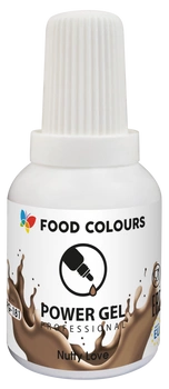 Barwnik w żelu BRĄZ MAHONIOWY 20g PowerGel Food Colours