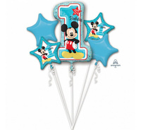 #BFK Balon foliowy Bukiet "Mickey 1st Birthday", P75