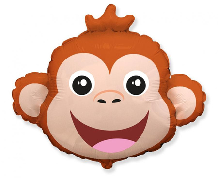 #BFK Balon foliowy 14" FX - Małpka (głowa), niepakowany